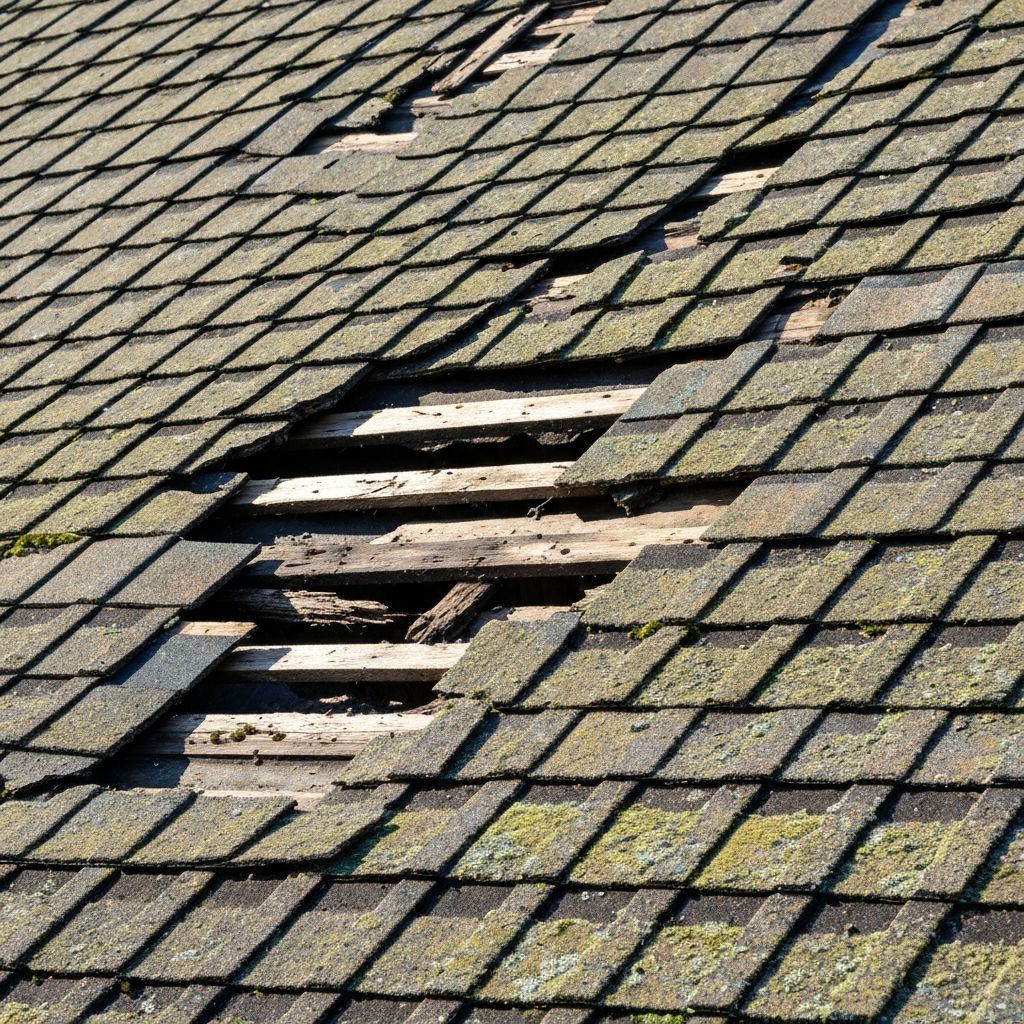 Before roof repair